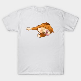 Pitbull Laying Down T-Shirt